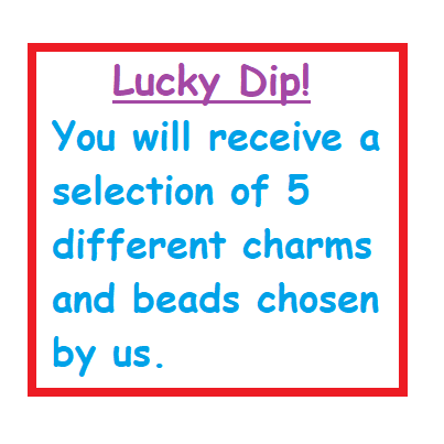 LUCKY DIP! A Selection of 5 Different Beads and Charms Chosen by us