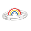 Children's Sterling Silver Adjustable Rainbow Ring