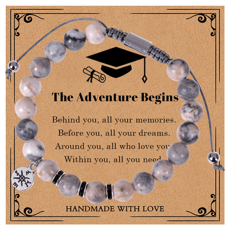 Adjustable 'Amazonite - Stone of Courage' Crystal Intention Wish / Friendship Bracelet