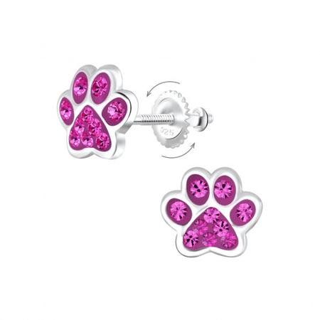 Children's Sterling Silver 'Daisy with Ladybird' Stud Earrings