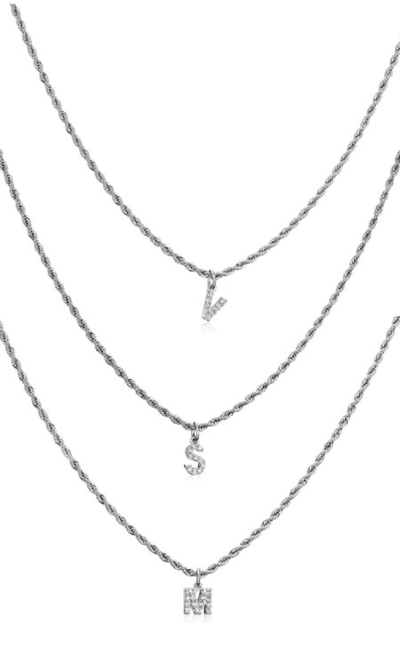 Children's Sterling Silver Pink Crystal Crescent Moon Pendant Necklace