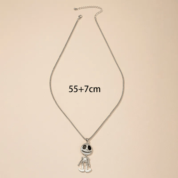 Halloween Skeleton with Moveable Body Parts Pendant Necklace