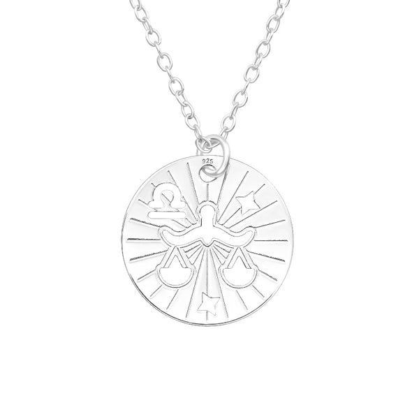 Children's Sterling Silver Zodiac Sign Pendant Necklace - Virgo (September 23-October 22)