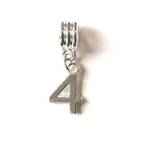 4th drop charm for bracelet or necklace