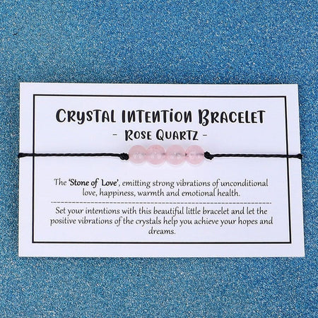 Adjustable 'Amazonite - Stone of Courage' Crystal Intention Wish / Friendship Bracelet