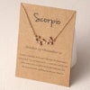 Scorpio Zodiac Constellation Pendant Necklace 23rd October - 21st November