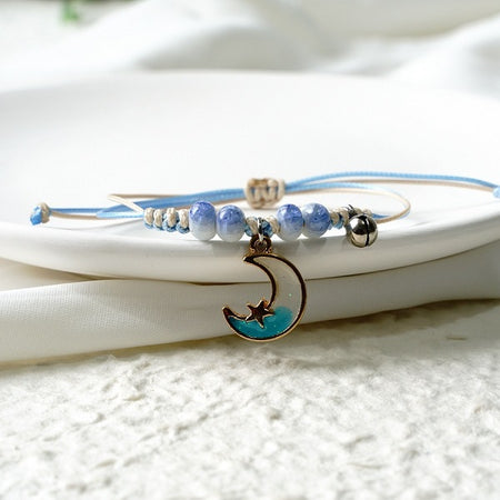 Children's Adjustable 'Starfish' Wish Bracelet / Friendship Bracelet - Blue