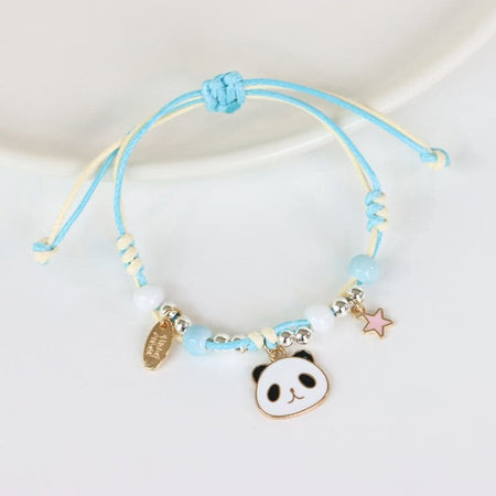 Children's Adjustable 'Pink Star' Wish Bracelet / Friendship Bracelet -Pink