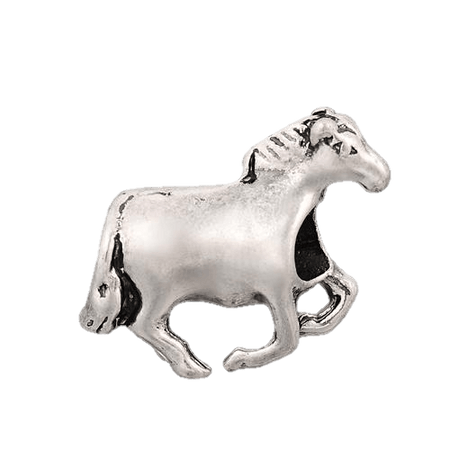 Stainless Steel 9mm Shiny Horse Rider Link for Italian Charm Bracelet