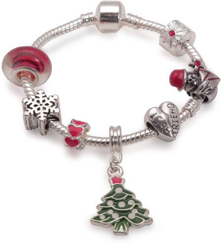 Children's 'Christmas Dream' Silver Plated Charm Bracelet