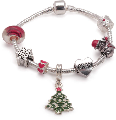 Children's 'Best Friend Christmas Dream' Silver Plated Charm Bracelet