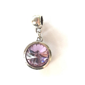 Adult's December Birthstone Turquoise  Coloured Crystal Drop Charm