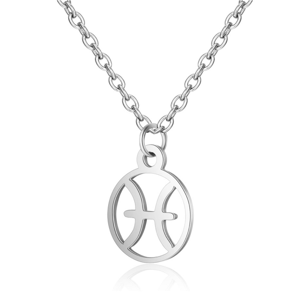 Children's Zodiac Sign Pendant Necklace Pisces (February 19-March 20)