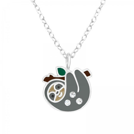 Children's Sterling Silver Football Pendant Necklace