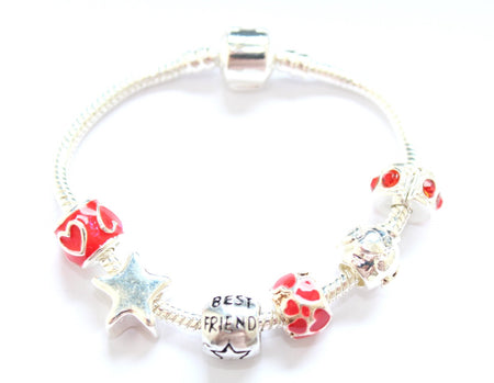 Children's Adjustable Cow Wish Bracelet / Friendship Bracelet - Pink