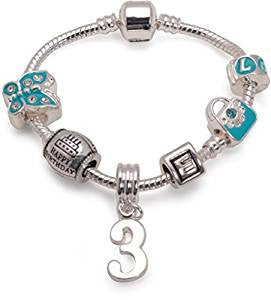 butterfly bracelet, 3rd birthday gifts girl and charm bracelet gifts for 3 year old girl