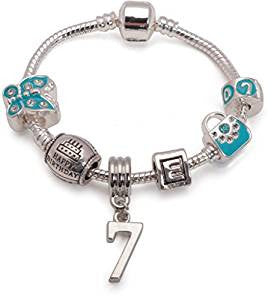 butterfly bracelet, 7th birthday gifts girl and charm bracelet gifts for 7 year old girl