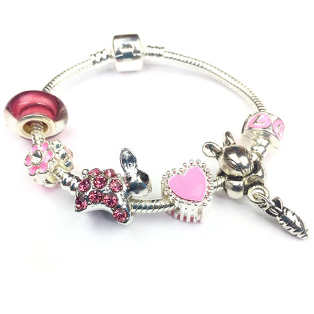 Children's 'Cool for Cats' Silver Plated Charm Bead Bracelet