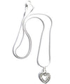 Diamante necklace with heart pendent