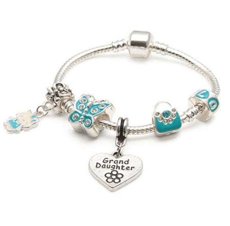 Children's 'Love to Dance' Silver Plated Charm Bead Bracelet