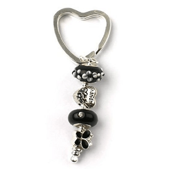 Grandma 'Midnight Dancer' Silver Plated Keyring/Handbag Charm