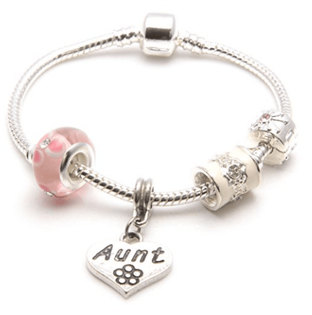 Adult's 'Grandmother Half Heart Love Always' Silver Plated Charm Bracelet