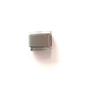 Stainless Steel 9mm Plain Matte Link for Italian Charm Bracelet