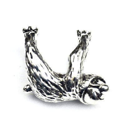 Silver Plated Sloth Charm