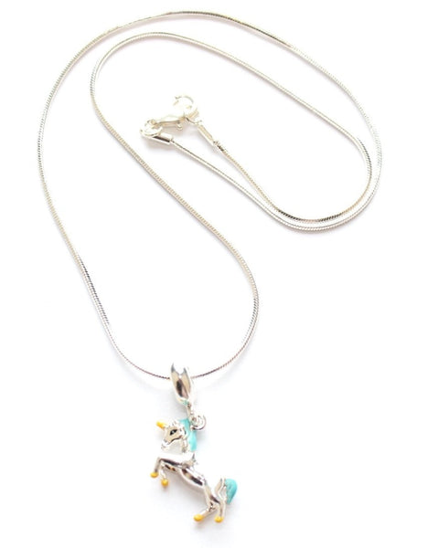 unicorn necklace gift with unicorn charm for girls