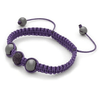 Designer Inspired 'Indi' Purple Czech Crystal Disco Ball Bracelet