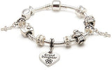 Girls First Holy Communion/Confirmation for Granddaughter Silver Plated Charm Bracelet