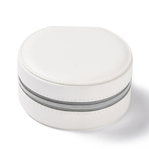 White Round Jewellery Box/Case