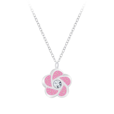 Children's 2024 Candy Pink' Flower Girl Silver Plated Charm Bead Bracelet