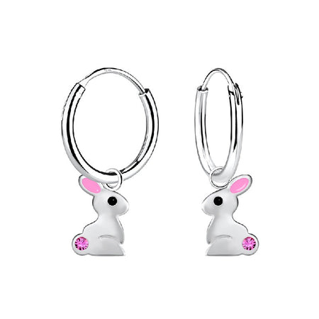 Children's Sterling Silver Peacock Stud Earrings