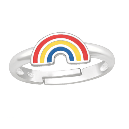 Children's Sterling Silver Adjustable Angel Ring