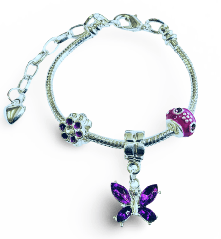Children's Adjustable 'Rainbow with Flower' Wish Bracelet / Friendship Bracelet