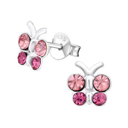 Children's Sterling Silver 'October Birthstone'  Stud Earrings