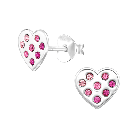 Children's Sterling Silver Set of 3 Pairs of 'Sweet Treats' Themed Stud Earrings