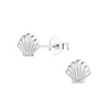 Children's Sterling Silver Shell Stud Earrings