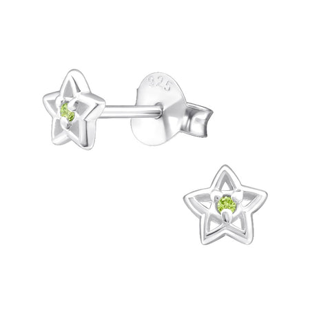 Children's Sterling Silver Set of 3 Pairs of Blue Themed Stud Earrings