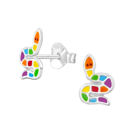 Children's Sterling Silver Alien Stud Earrings