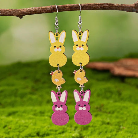Adult's Easter Bunny Drop Earrings