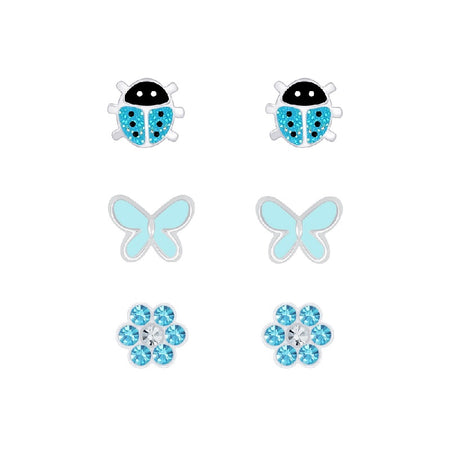 Children's Sterling Silver 'November Birthstone' Star Stud Earrings