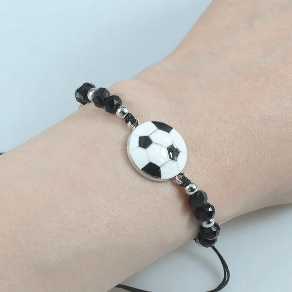 Set of 12 Children's Adjustable 'Football' Wish Bracelets / Friendship Bracelets