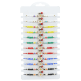 Set of 12 Children's Adjustable 'Flower and Ladybird' Wish Bracelets / Friendship Bracelets