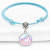 Children's Adjustable Unicorn Wish Bracelet / Friendship Bracelet - Blue