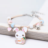 Children's 'Bunny Rabbit with Carrot' Wish Bracelet / Friendship Bracelet