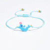 Children's Adjustable Dolphin Beaded Wish Bracelet / Friendship Bracelet