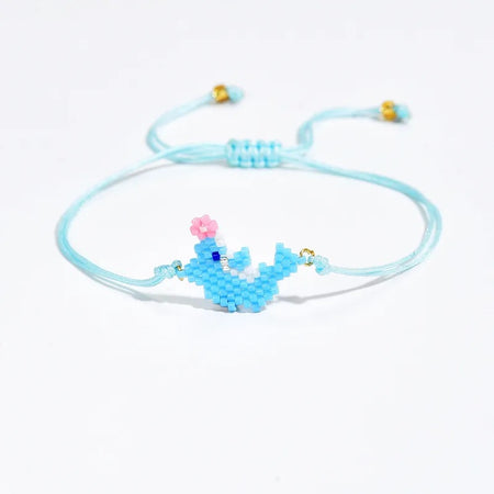 Children's Adjustable Unicorn Wish Bracelet / Friendship Bracelet - Pink