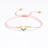 Children's Adjustable Puppy Dog Beaded Wish Bracelet / Friendship Bracelet